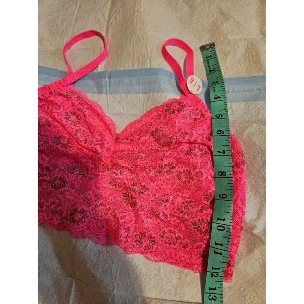 Victoria's Secret PINK Lace Bralette Sz L New
